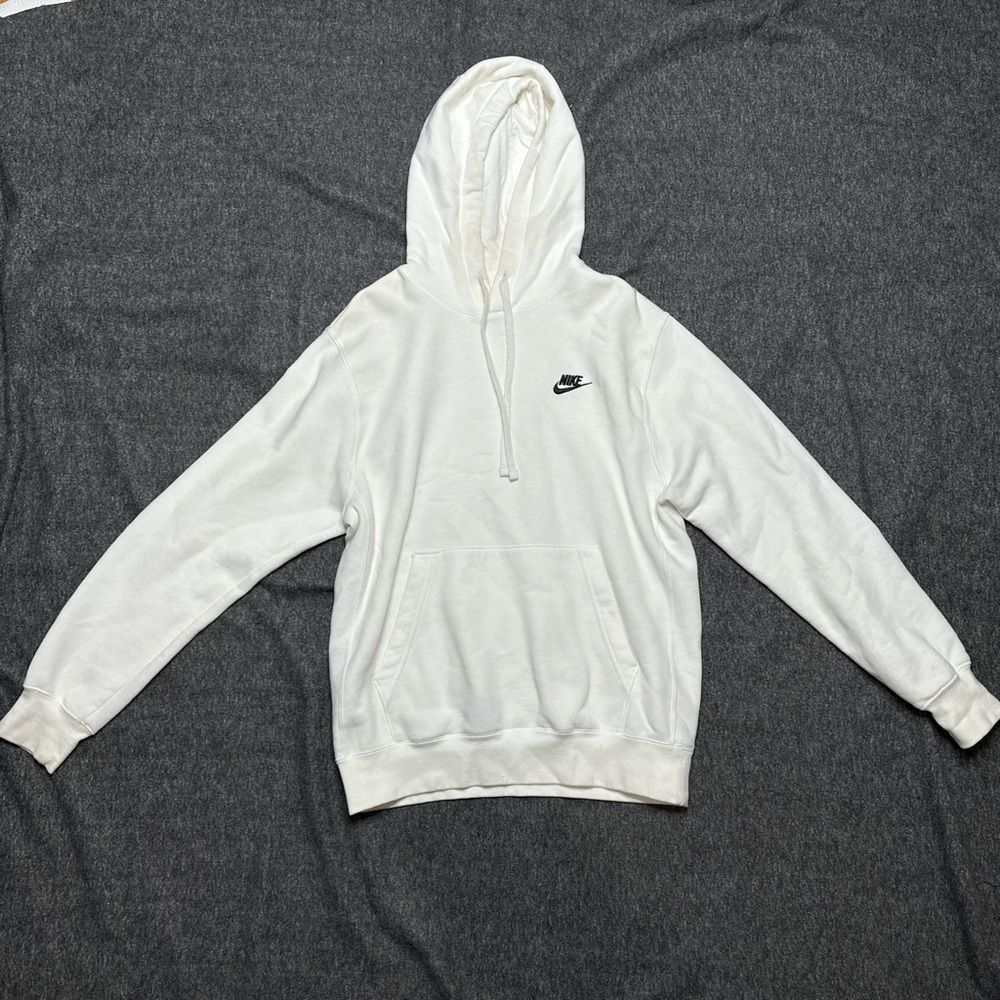 Nike White Sweatshirt Hoodie Casual